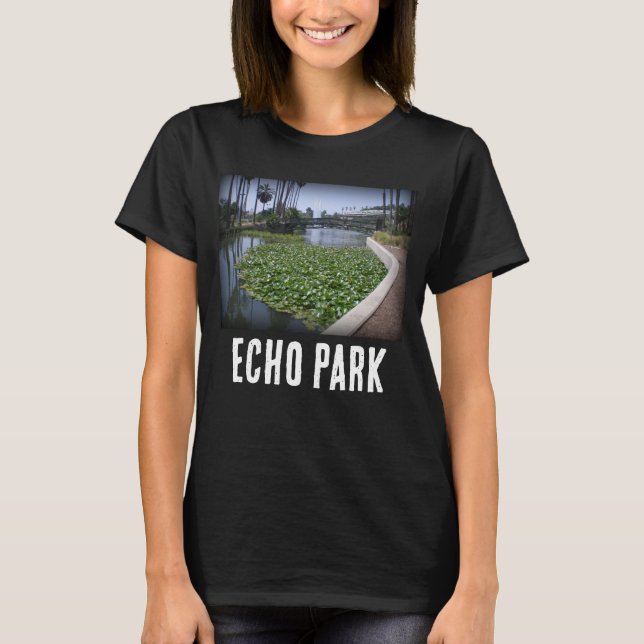 Echo Park Lake in Los Angeles, California T-Shirt (Front)