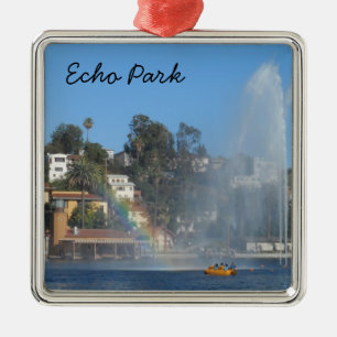 Echo Park- Los Angeles Metal Tree Decoration
