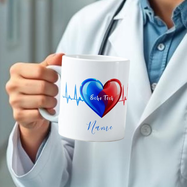 Echo Tech- Cardiac Sonographer Large Coffee Mug (Echo Tech- Cardiac Sonographer Giant Coffee Mug)