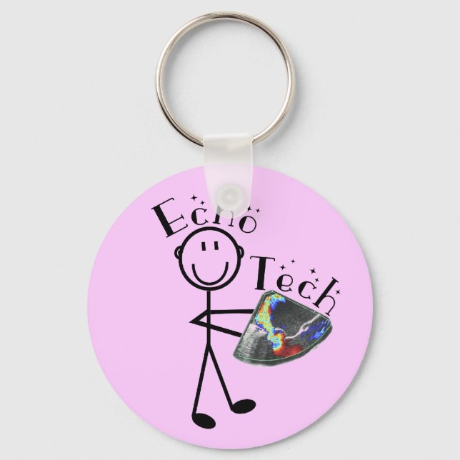 Echo Tech Gifts (Cardiac Echo Technician) Key Ring (Front)