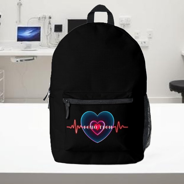 Echo Tech | Heartbeat | EKG Printed Backpack (Echo Tech _ Heartbeat _ EKG Printed Backpack 2)