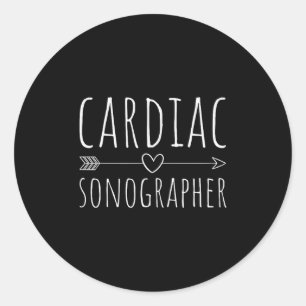 Echo Tech, Rs, Cardiac Sonographer Classic Round Sticker