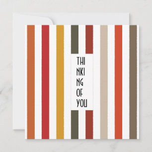 Echo Trails Custom Card – Earthy Hues Stripes