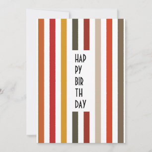 Echo Trails Custom Card – Earthy Hues Stripes