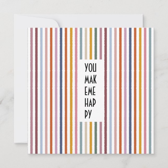 Echo Trails Custom Card – Multicolor Stripes (Front)