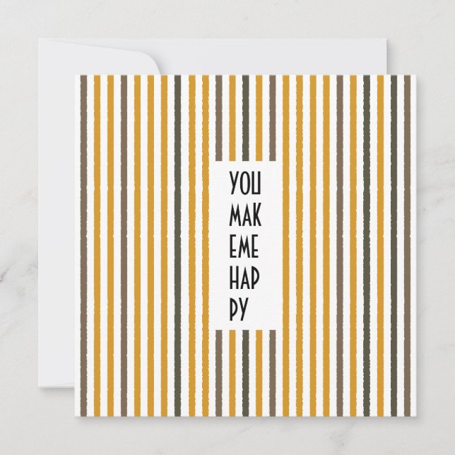 Echo Trails Custom Card – Mustard Yellow Stripes (Front)