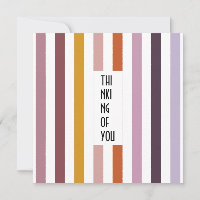 Echo Trails Custom Card – Pink Hues Stripes (Front)