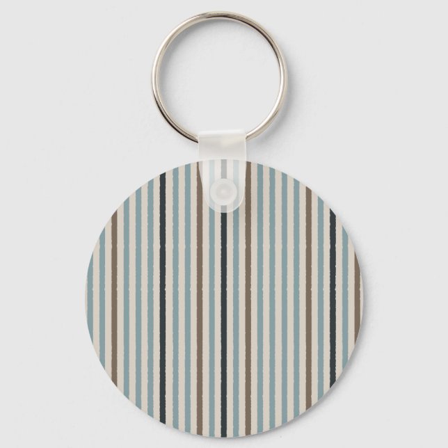 Echo Trails Custom Metal Keyring – Blue/Natural (Front)