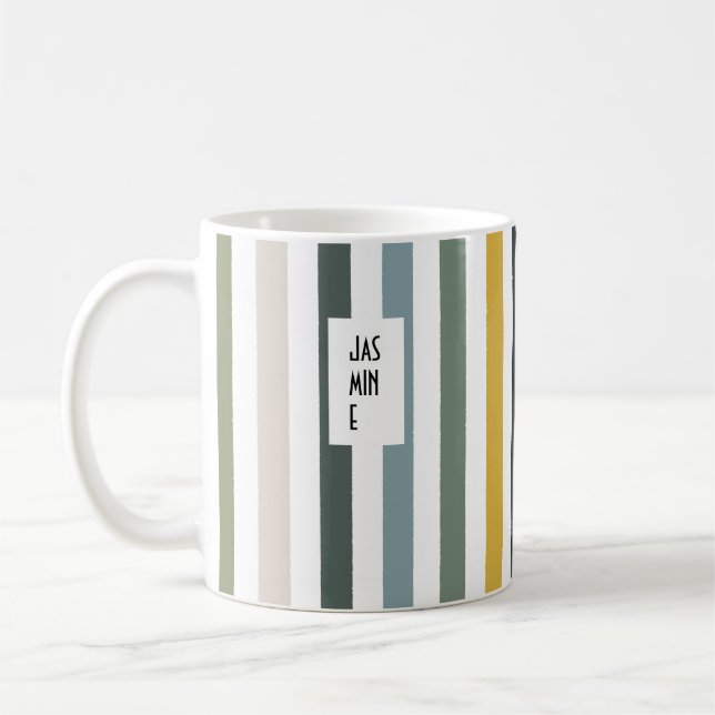 Echo Trails Custom Name Mug – Blue/Green Hues (Left)