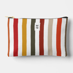 Echo Trails Stripes Accessory Pouch – Earthy Hues