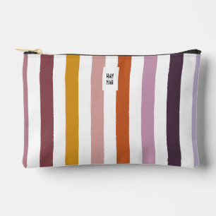 Echo Trails Stripes Accessory Pouch – Pink Hues