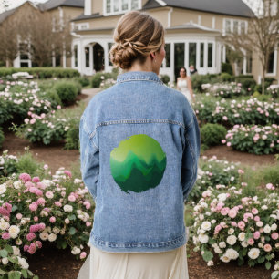 Echoes Beyond the Ridge Denim Jacket