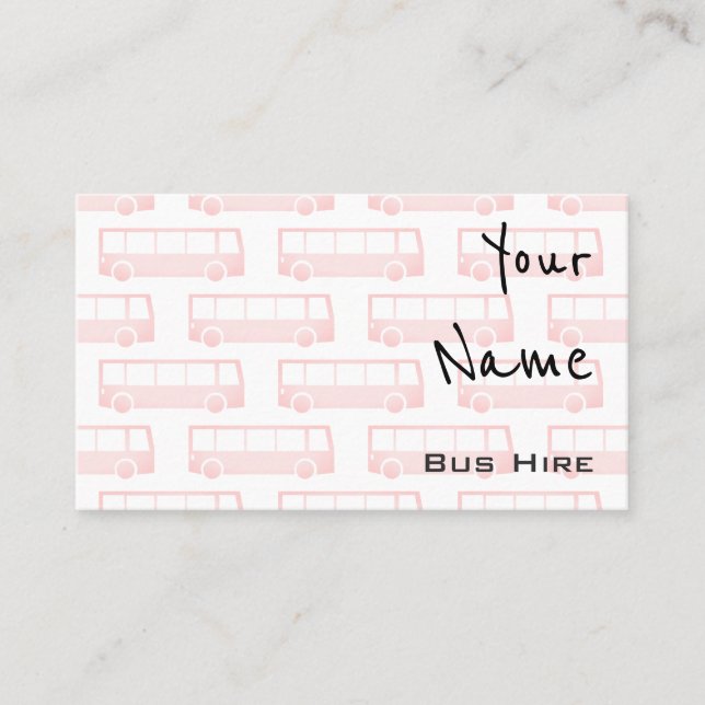 "Echoes" Bus Hire Business Cards (Front)