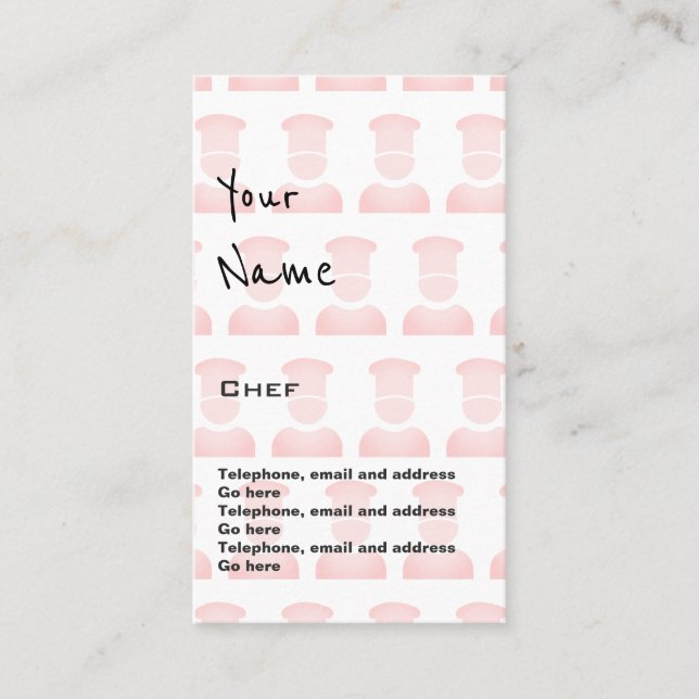 "Echoes" Chef Price Cards (Front)