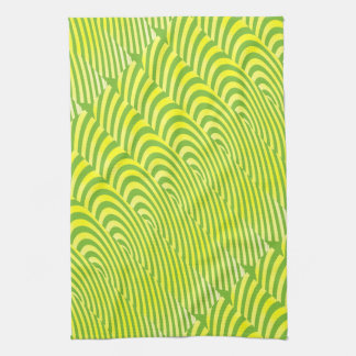 Echoes in Lemon and Lime Tea Towel