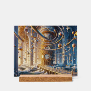 Echoes of '73: The Chronos Ocean's Labyrinth Acrylic Sign