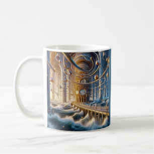 Echoes of '73: The Chronos Ocean's Labyrinth Coffee Mug