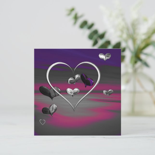 Echoes of a Metallic Romance Card (Standing Front)