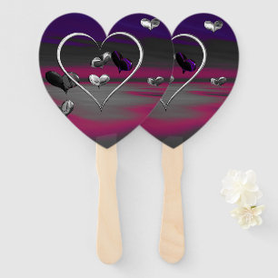 Echoes of a Metallic Romance Hand Fan