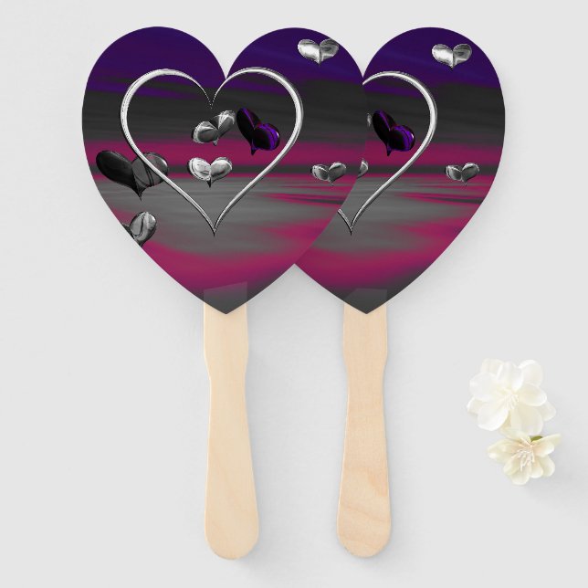 Echoes of a Metallic Romance  Hand Fan (Front and Back)
