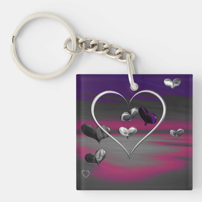 Echoes of a Metallic Romance Key Ring (Front)