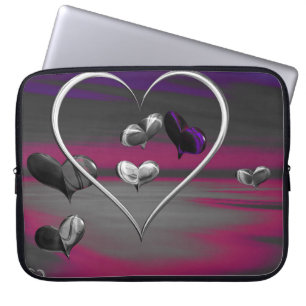 Echoes of a Metallic Romance Laptop Sleeve