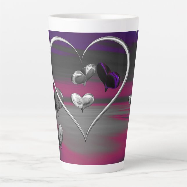 Echoes of a Metallic Romance  Latte Mug (Front)