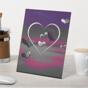 Echoes of a Metallic Romance Pedestal Sign