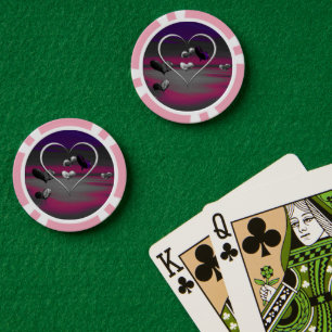 Echoes of a Metallic Romance Poker Chip