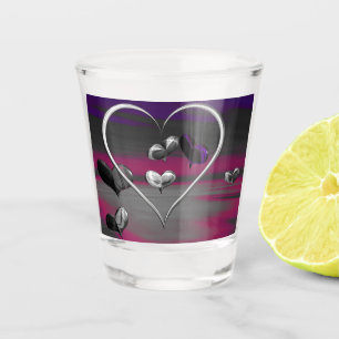 Echoes of a Metallic Romance Shot Glass