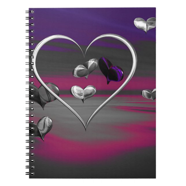 Echoes of a Metallic Romance Spiral Notebook (Front)