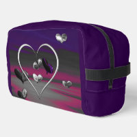 Echoes of a Metallic Romance Toiletry Bag