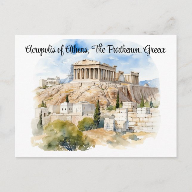 Echoes of Antiquity,  Guardian of the Acropolis Postcard (Front)