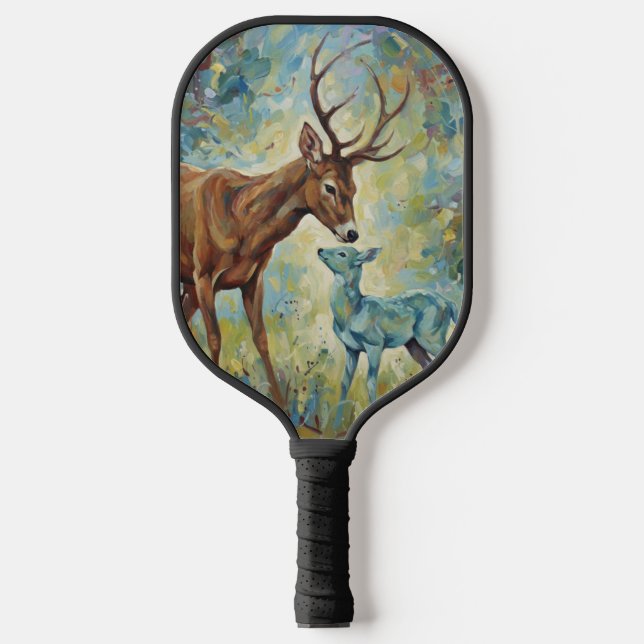 Echoes of Antlers and Light Pickleball Paddle (Front)