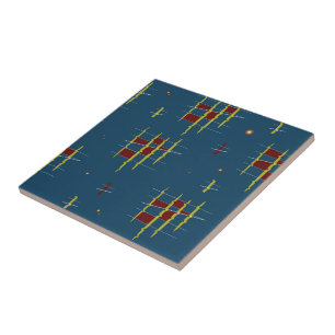 Echoes of Geometry Ceramic Tile