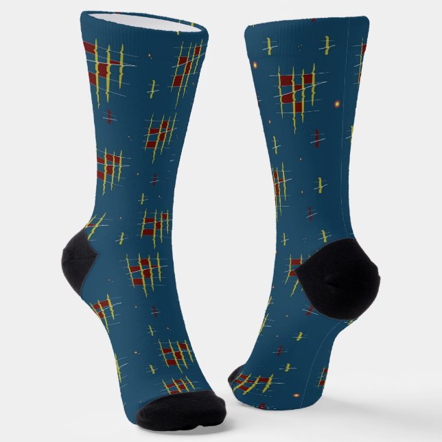 Echoes of Geometry  Socks (Angled)