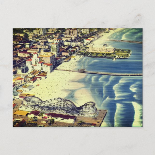 Echoes of Long Beach (Classic Coastal California) Postcard (Front)