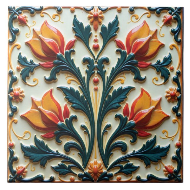 Echoes of Spring, Bounded with Light Ceramic Tile (Front)