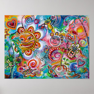 Echoes of Taino and  Oneness of Light & Happiness Poster