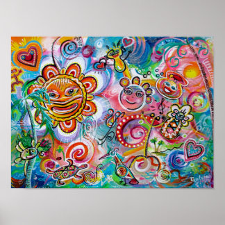 Echoes of Taino and  Oneness of Light & Happiness Poster