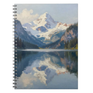 Echoes of the High Alpine: Glacial Peak Reflection Notebook