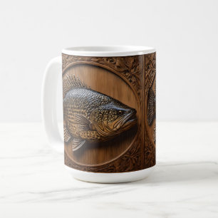 Echoes of the River: Murray Cod Wood Print, Coffee Mug