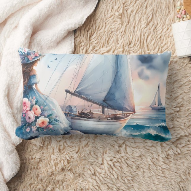 Echoes of the Tide Lumbar Cushion (Blanket)