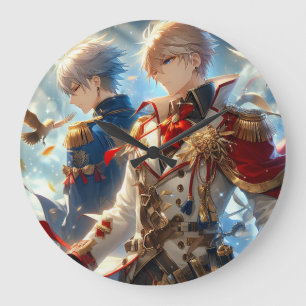 Echoes of War: Whispers of Peace Large Clock