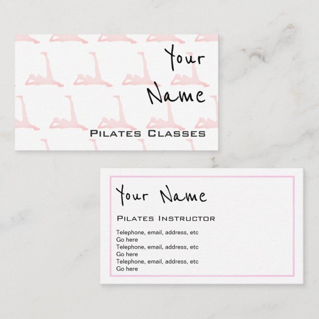 "Echoes" Pilates Business Cards (Front/Back)