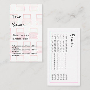 "Echoes" Software Engineer Price Cards