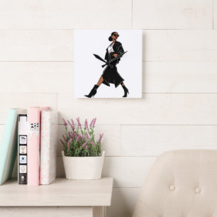 Echoing Confidence Square Wall Clock