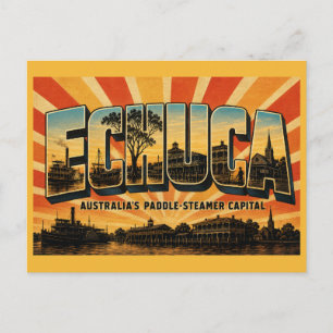 Echuca Victoria Paddle-Steamer Capital Postcard