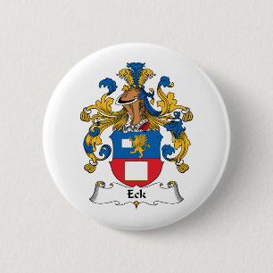 Eck Family Crest 6 Cm Round Badge