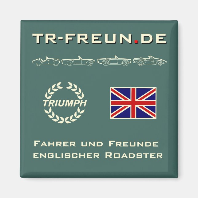 Eckiger magnet of TR-Freun.de (Front)